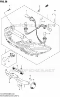 ENSEMBLE FEU ARRIERE pour Suzuki BURGMAN 400 2010
