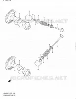 ARBRE A CAMES   VALVE pour Suzuki BURGMAN 400 2011
