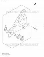 BRAS OSCILLANT ARRIERE pour Suzuki BURGMAN 400 2011