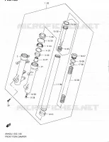 FOURCHE (AN400AL1 E19) pour Suzuki BURGMAN 400 2011