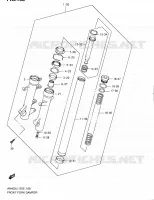FOURCHE (AN400ZAL1 E19) pour Suzuki BURGMAN 400 2011