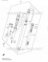 FOURCHE (AN400ZAL1 E51) pour Suzuki BURGMAN 400 2011