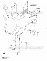 GUIDON (AN400L1 E19) pour Suzuki BURGMAN 400 2011