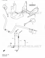 GUIDON (AN400ZAL1 E19) pour Suzuki BURGMAN 400 2011