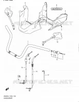 GUIDON (AN400ZAL1 E51) pour Suzuki BURGMAN 400 2011
