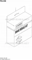 KIT REPARATION DE FREIN (AN400L1 E19) pour Suzuki BURGMAN 400 2011