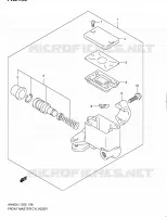 MAITRE CYLINDRE AVANT (AN400ZAL1 E19) pour Suzuki BURGMAN 400 2011