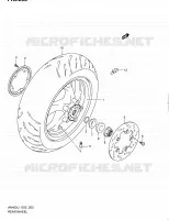 ROUE ARRIERE (AN400AL1 E19) pour Suzuki BURGMAN 400 2011