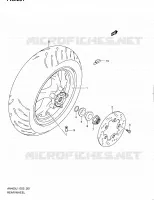 ROUE ARRIERE (AN400L1 E19) pour Suzuki BURGMAN 400 2011