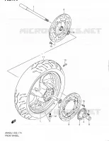 ROUE AVANT (AN400AL1 E19) pour Suzuki BURGMAN 400 2011