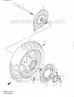 ROUE AVANT (AN400ZAL1 E02) pour Suzuki BURGMAN 400 2011