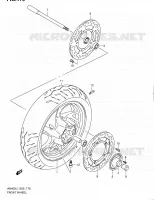 ROUE AVANT (AN400ZAL1 E19) pour Suzuki BURGMAN 400 2011