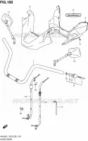 GUIDON (AN400L1 E03) pour Suzuki BURGMAN 400 2011