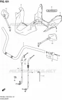 GUIDON (AN400L1 E33) pour Suzuki BURGMAN 400 2011