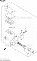 KIT REPARATION DE FREIN (AN400ZAL1 E28) pour Suzuki BURGMAN 400 2011