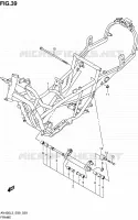 CADRE (AN400ZAL3 E99) pour Suzuki BURGMAN 400 2013
