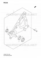 BRAS OSCILLANT ARRIERE pour Suzuki BURGMAN 400 2010