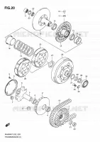 TRANSMISSION (1) pour Suzuki BURGMAN 400 2010