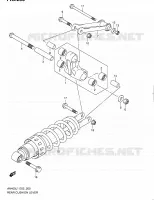 BIELLETTE D'AMORTISSEUR pour Suzuki BURGMAN 400 2011