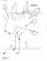GUIDON (AN400AL1 E24) pour Suzuki BURGMAN 400 2011