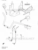 GUIDON (AN400ZAL1 E51) pour Suzuki BURGMAN 400 2011