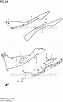 CARENAGES INFERIEUR pour Suzuki BURGMAN 400 2013