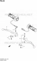 ENSEMBLE LEVIERS   POIGNEES pour Suzuki BURGMAN 400 2013