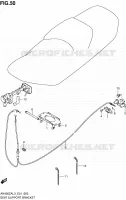 SUPPORT   VERROUILLAGE DE SELLE pour Suzuki BURGMAN 400 2013