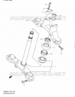 COLONNE DE DIRECTION pour Suzuki BURGMAN 650 2011