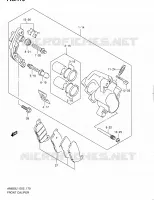 ETRIER DE FREIN AVANT pour Suzuki BURGMAN 650 2011