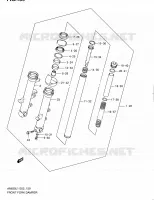 FOURCHE pour Suzuki BURGMAN 650 2011