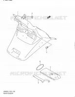 GARDE BOUE ARRIERE pour Suzuki BURGMAN 650 2011