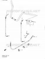 GUIDON (AN650AL1 E51) pour Suzuki BURGMAN 650 2011