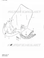 PARE BRISE (AN650L1 E19) pour Suzuki BURGMAN 650 2011
