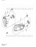 PHARE (AN650AL1 E02) pour Suzuki BURGMAN 650 2011