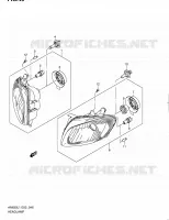 PHARE (AN650L1 E19) pour Suzuki BURGMAN 650 2011