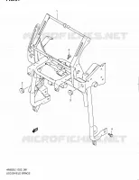 SUPPORT MARCHE PIEDS (AN650AL1 E02) pour Suzuki BURGMAN 650 2011
