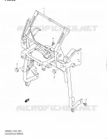 SUPPORT MARCHE PIEDS (AN650AL1 E24) pour Suzuki BURGMAN 650 2011