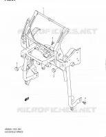 SUPPORT MARCHE PIEDS (AN650AL1 E51) pour Suzuki BURGMAN 650 2011