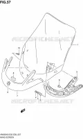 PARE BRISE (AN650) pour Suzuki BURGMAN 650 2010