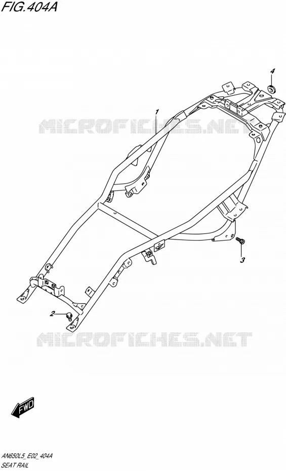 CADRE ARRIERE Suzuki SCOOTER 650 BURGMAN 2015  AN650Z L5 (E19)