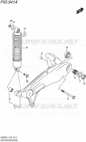 BRAS OSCILLANT ARRIERE pour Suzuki BURGMAN 650 2017