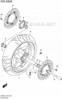 ROUE AVANT pour Suzuki BURGMAN 650 2017
