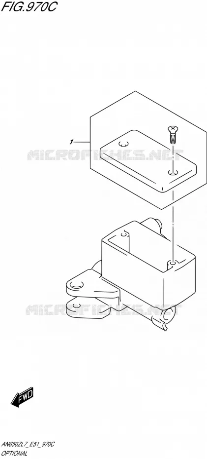 OPTIONS (CAP SET MASTER CYLINDER) Suzuki SCOOTER 650 BURGMAN 2017  AN650Z L7 (E51)