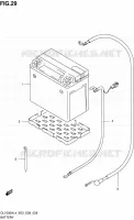 BATTERIE pour Suzuki V-STROM 1000 2014