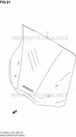 PARE BRISE (OPTIONAL) pour Suzuki V-STROM 1000 2014