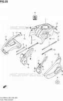 RESERVOIR D'ESSENCE   COUVERCLES pour Suzuki V-STROM 1000 2014