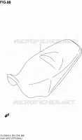SELLE HAUTE (OPTIONAL) pour Suzuki V-STROM 1000 2014