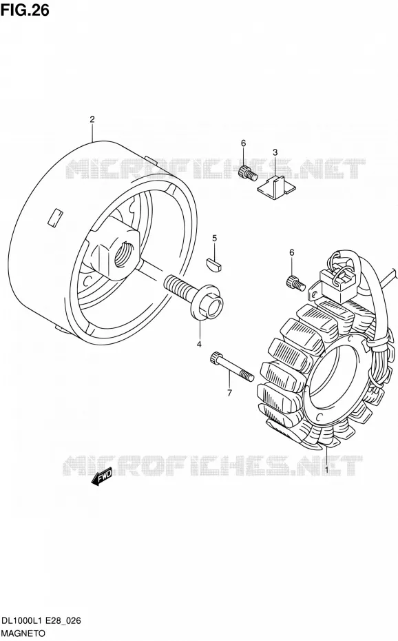 ALLUMAGE ROTOR - STATOR Suzuki MOTO 1000 V-STROM 2011  DL1000 L1 (E03,E28,E33)