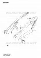 CARENAGES ARRIERE (MODEL K9/L0) pour Suzuki V-STROM 650 2010